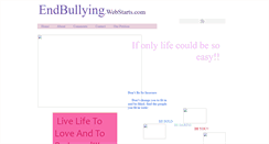 Desktop Screenshot of endbullying.webstarts.com