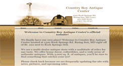 Desktop Screenshot of countryboyantiquecenter.webstarts.com