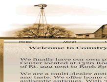 Tablet Screenshot of countryboyantiquecenter.webstarts.com