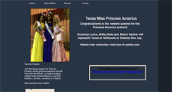 Desktop Screenshot of misstexasprincessamerica.webstarts.com