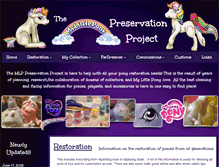 Tablet Screenshot of mlppreservationproject.webstarts.com
