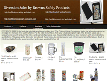 Tablet Screenshot of diversionsafes.webstarts.com