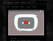 Tablet Screenshot of joelcraig.webstarts.com