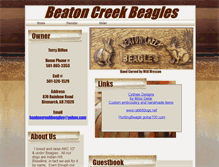 Tablet Screenshot of beatoncreekbeagles.webstarts.com