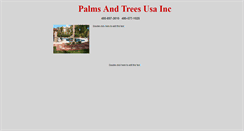 Desktop Screenshot of palmstreesusa.webstarts.com