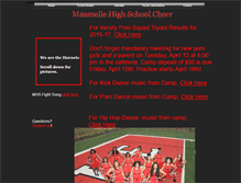 Tablet Screenshot of mhshornetcheer.webstarts.com