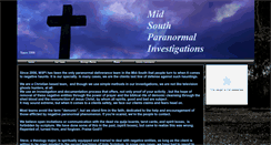 Desktop Screenshot of mid-southparanormalinvestigations.webstarts.com