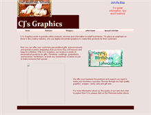 Tablet Screenshot of cjsgraphics.webstarts.com