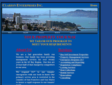 Tablet Screenshot of clarionenterprisesinc.webstarts.com