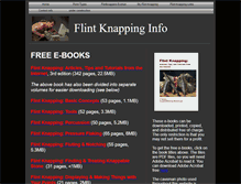 Tablet Screenshot of flintknappinginfo.webstarts.com