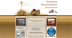 Desktop Screenshot of americanhomesteaders.webstarts.com