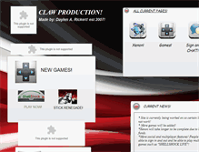 Tablet Screenshot of clawproduction.webstarts.com