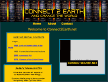Tablet Screenshot of connect2earth.webstarts.com