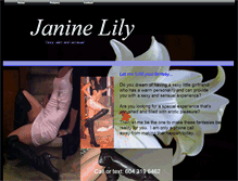 Tablet Screenshot of janinelily.webstarts.com