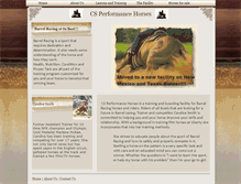 Tablet Screenshot of csperformancehorses33.webstarts.com