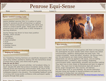 Tablet Screenshot of penroseequinetherapy.webstarts.com