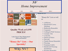 Tablet Screenshot of nvhomeimprovement.webstarts.com