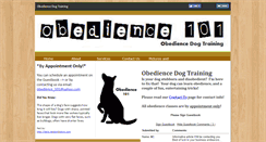 Desktop Screenshot of obedience101.webstarts.com