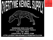 Tablet Screenshot of overtymekennels.webstarts.com