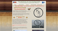 Desktop Screenshot of circlekrjranch.webstarts.com
