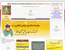Tablet Screenshot of jamiaislamia.webstarts.com