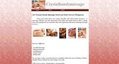 Desktop Screenshot of crystalhandsmassage.webstarts.com