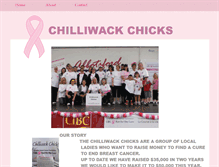 Tablet Screenshot of chilliwackchicks.webstarts.com