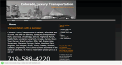 Desktop Screenshot of coloradoluxurytrans.webstarts.com