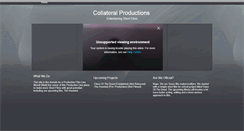 Desktop Screenshot of collateralproductions.webstarts.com