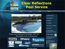 Tablet Screenshot of clearreflections.webstarts.com