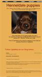 Mobile Screenshot of henneldalepuppies.webstarts.com