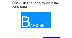 Desktop Screenshot of barginsbarginsbargins.webstarts.com