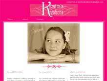 Tablet Screenshot of kendraskreations.webstarts.com
