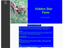 Tablet Screenshot of hiddenstarfarm.webstarts.com