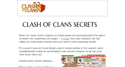 Desktop Screenshot of clashofclanssecrets.webstarts.com