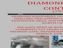Tablet Screenshot of diamondequipment.webstarts.com