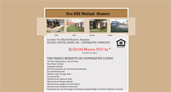 Desktop Screenshot of foxhillmutualhomesinc.webstarts.com