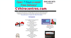 Desktop Screenshot of cvhirecentres.webstarts.com