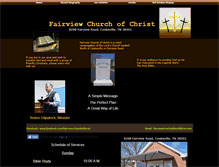 Tablet Screenshot of fairviewchurchofchrist.webstarts.com
