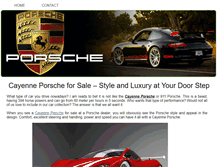 Tablet Screenshot of cayenneporsche.webstarts.com