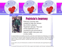 Tablet Screenshot of patriciasjourney.webstarts.com