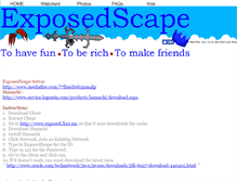 Tablet Screenshot of exposedscape.webstarts.com