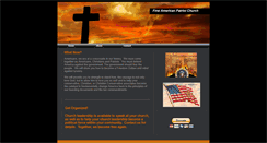 Desktop Screenshot of firstamericanpatriotchurch.webstarts.com