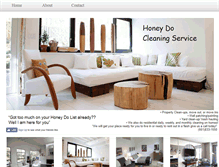 Tablet Screenshot of honeydocleaningservice.webstarts.com