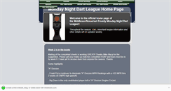 Desktop Screenshot of mondaynitedartleague.webstarts.com