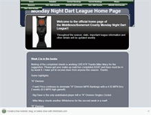 Tablet Screenshot of mondaynitedartleague.webstarts.com