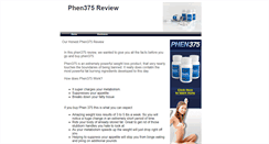 Desktop Screenshot of phen375review.webstarts.com