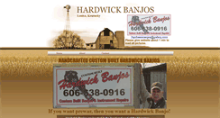 Desktop Screenshot of hardwickbanjos.webstarts.com