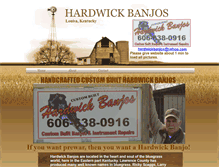 Tablet Screenshot of hardwickbanjos.webstarts.com