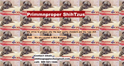 Desktop Screenshot of primmnpropershihtzus.webstarts.com